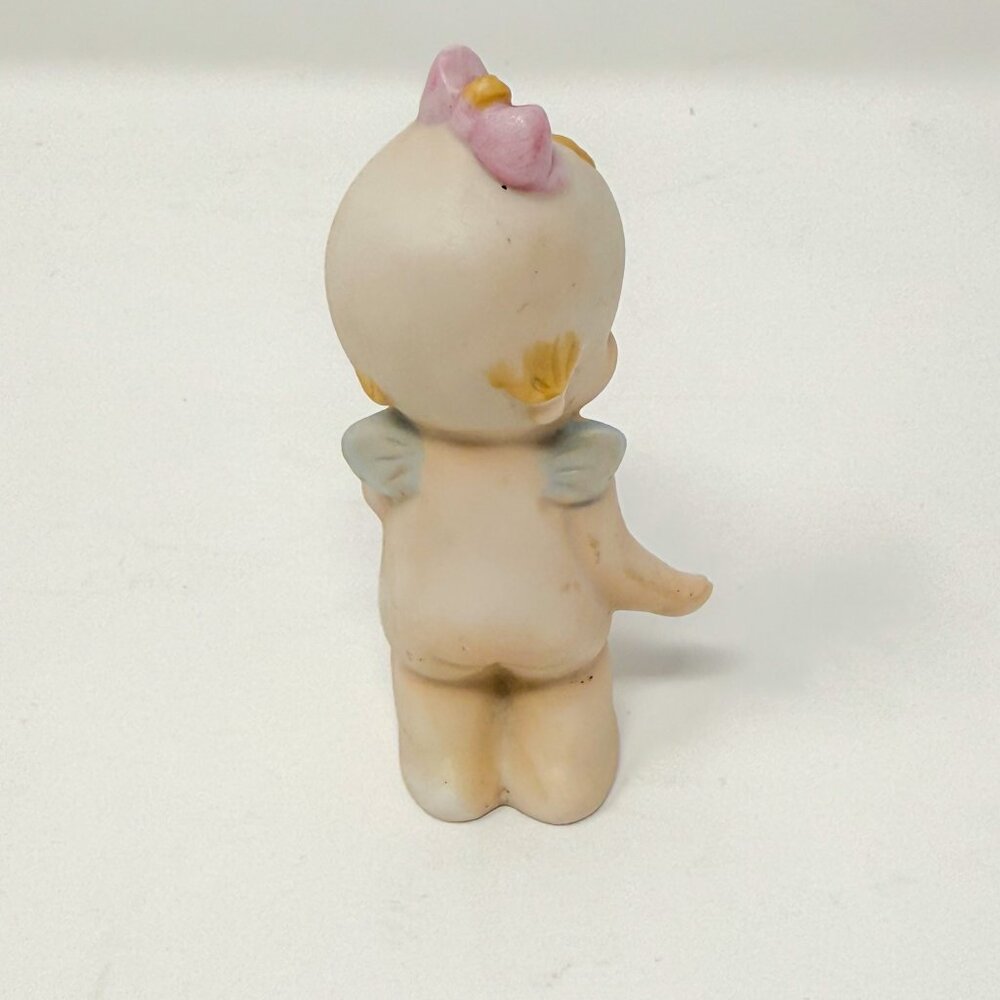 Lot of 4 Vintage Bisque Porcelain Kewpie Dolls Curio Cabinet-Ready Heirloom - Picture 14 of 15